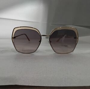 Guess Gold Frame Square Sunglasses